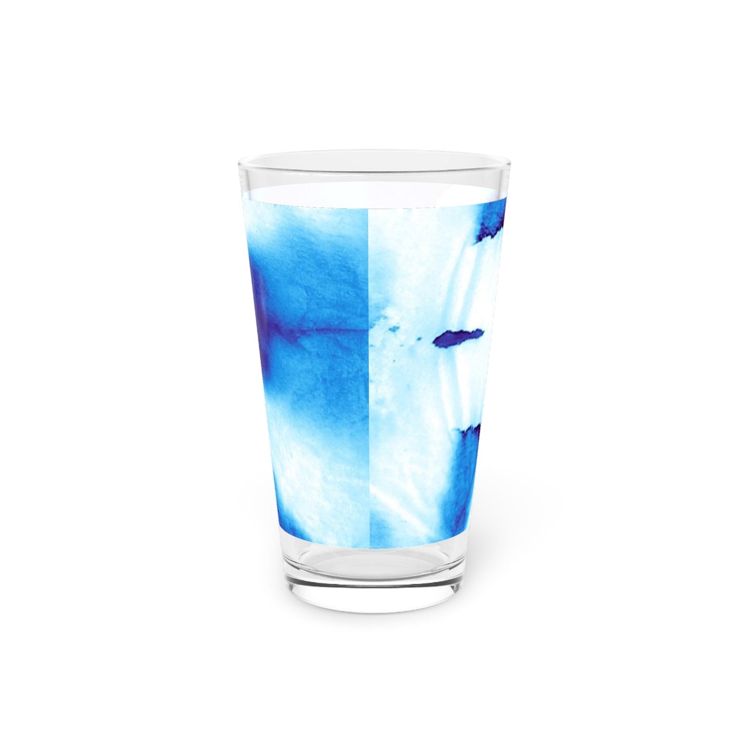 Blue Abstract Pint Glass - 16oz - Kia Day Design