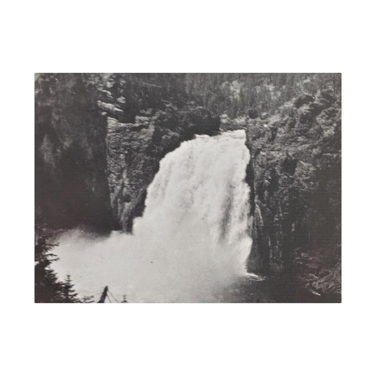 Upper Falls Yellowstone Satin Canvas Stretched 24″ x 18″ (Horizontal) 1.5"