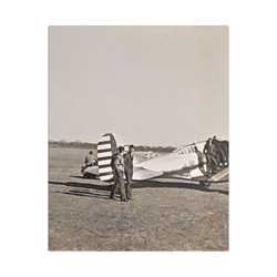 Army Pursuit Plane Ames Airport 1939 Satin Canvas Stretched