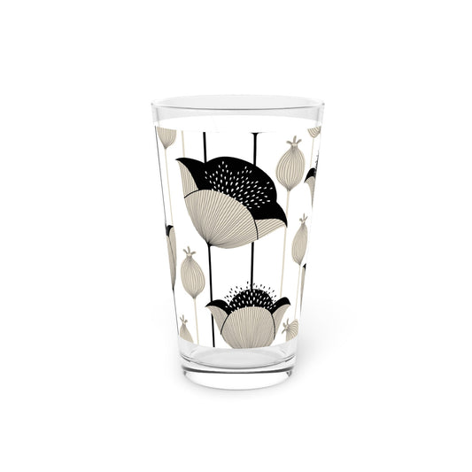 Tulip Floral 16oz Pint Glass - Kia Day Design