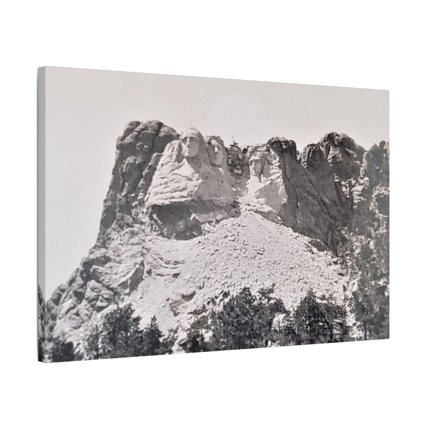 Black Hills Mount Rushmore Satin Canvas Stretched