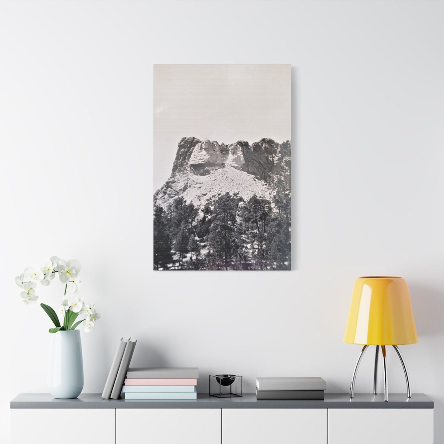 Black Hills Mount Rushmore Satin Canvas Stretched 24″ x 36″ (Vertical) 1.5"