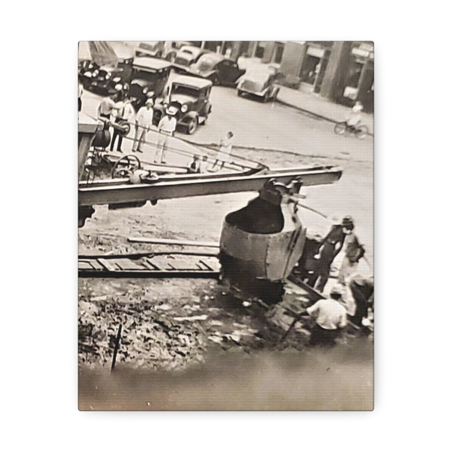 Concrete Worker Stretched Canvas 1.5" 8″ x 10″