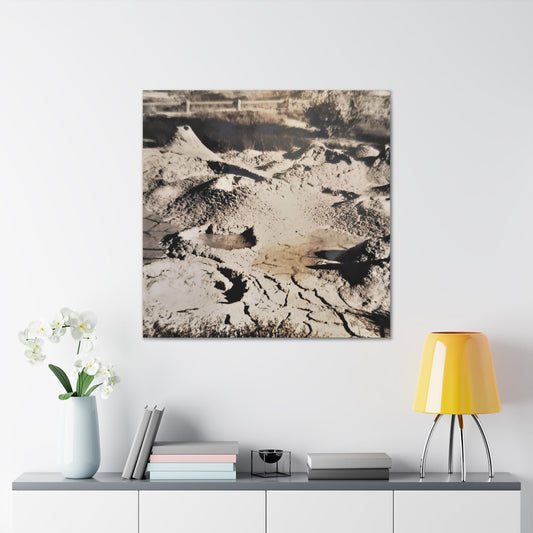 Yellowstone West Thumb Paint Pots Canvas Gallery Wraps 36″ x 36″ 1.25"