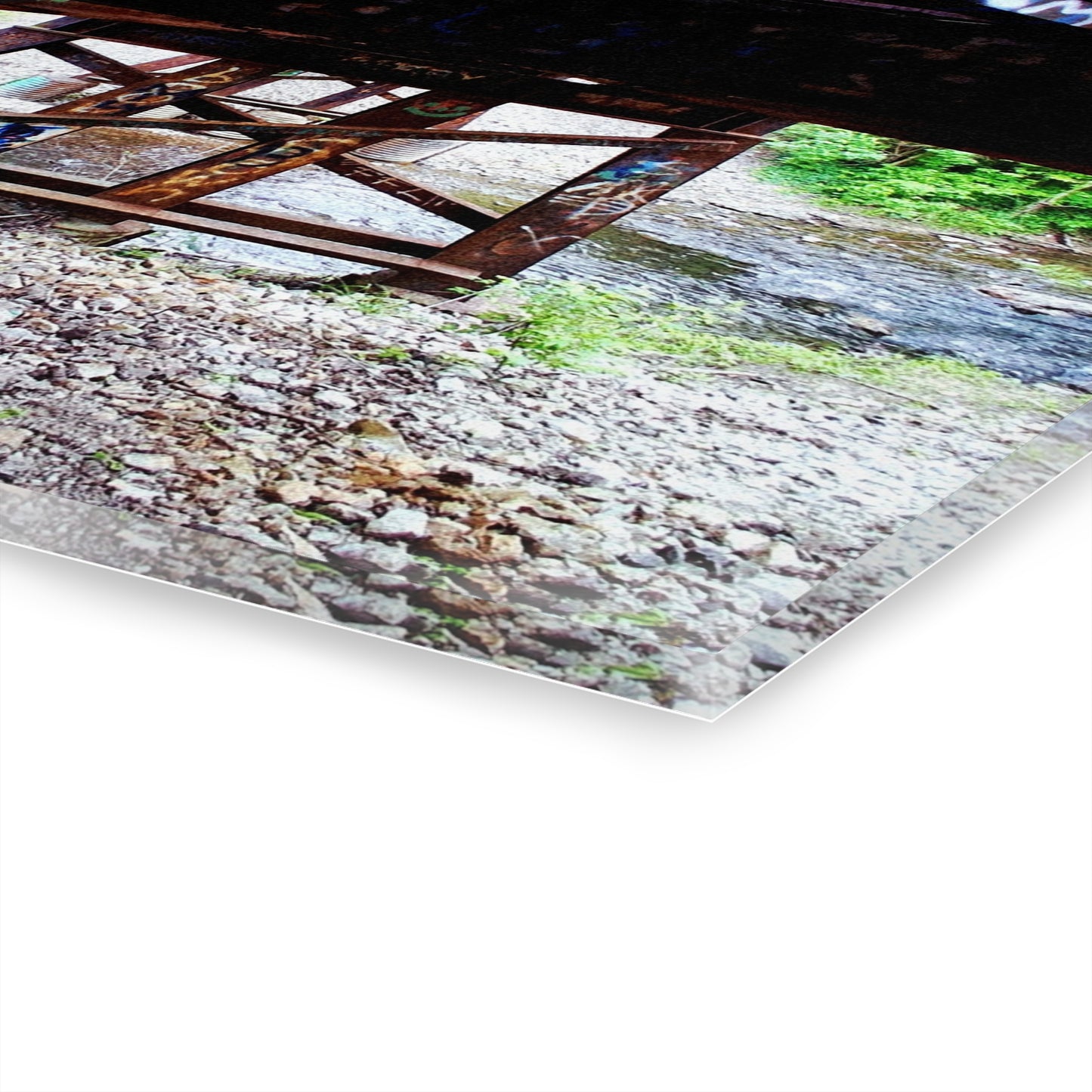 Urban Bridge Acrylic Print French Cleat Hanging - - Home Decor