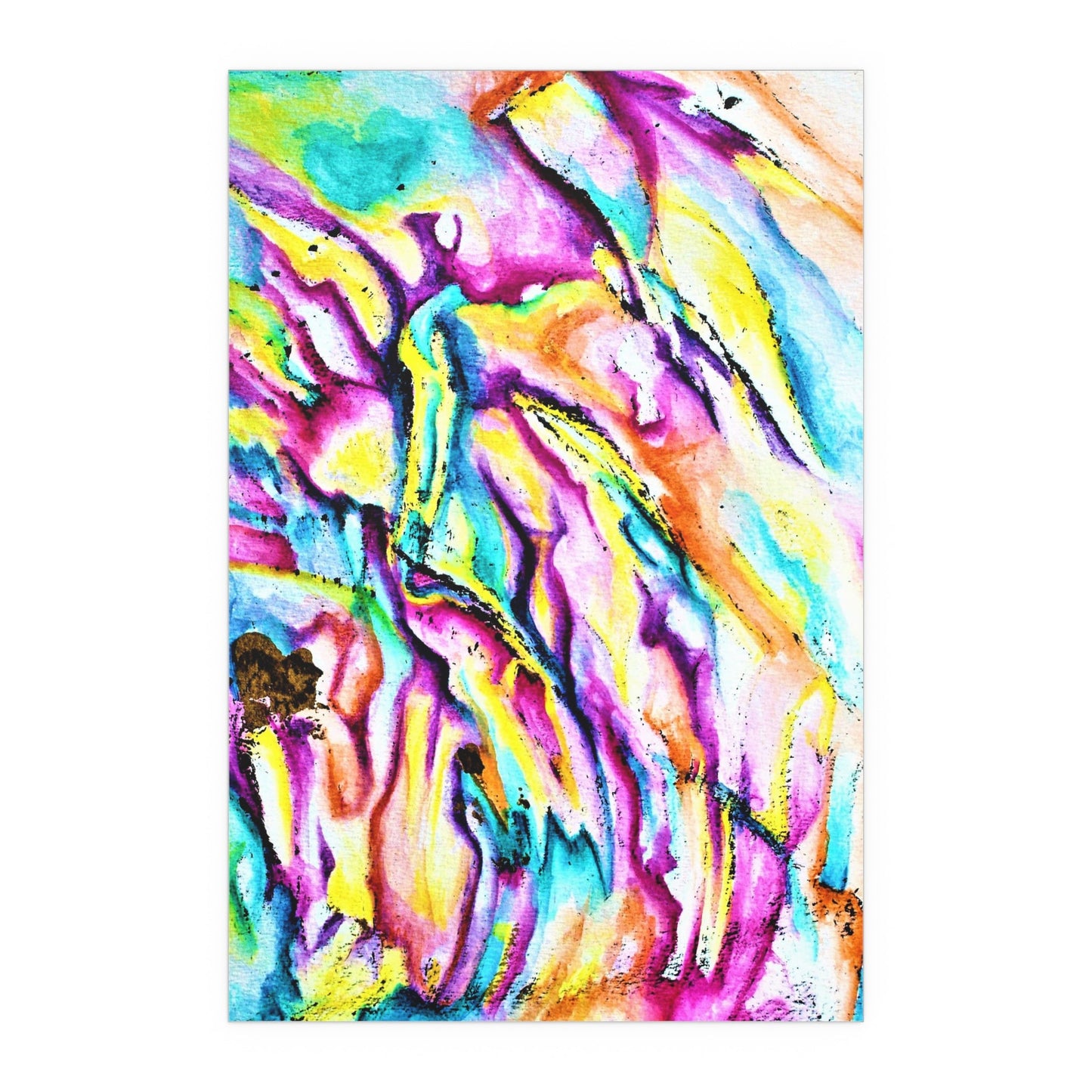 Teal River Silk Posters 24" x 36" (Vertical) Semi Glossy