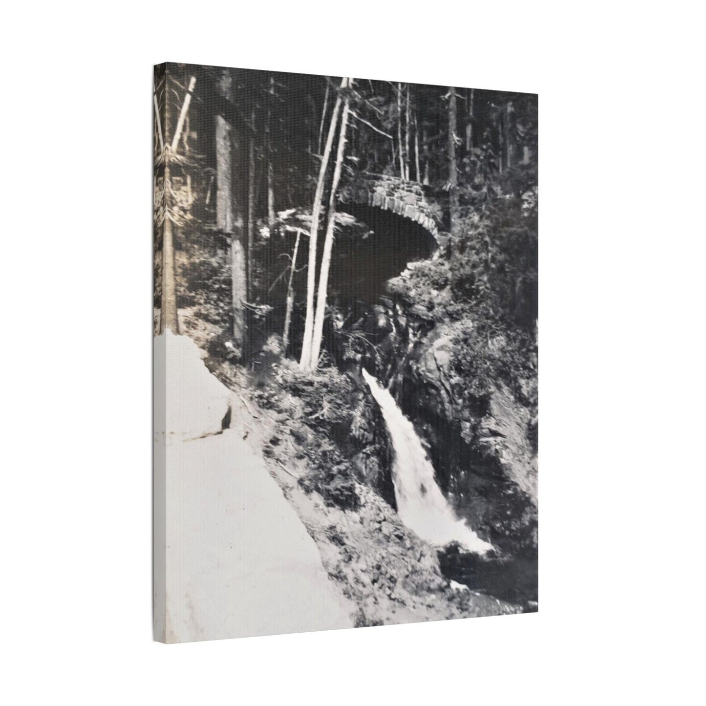Narada Falls Yellowstone Satin Canvas Stretched