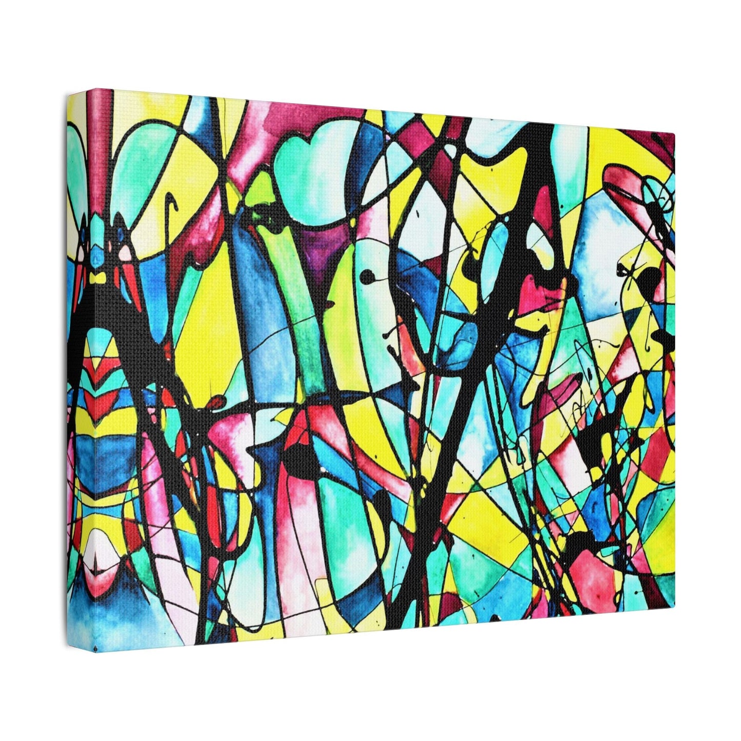 Alien Lady Satin Canvas Stretched