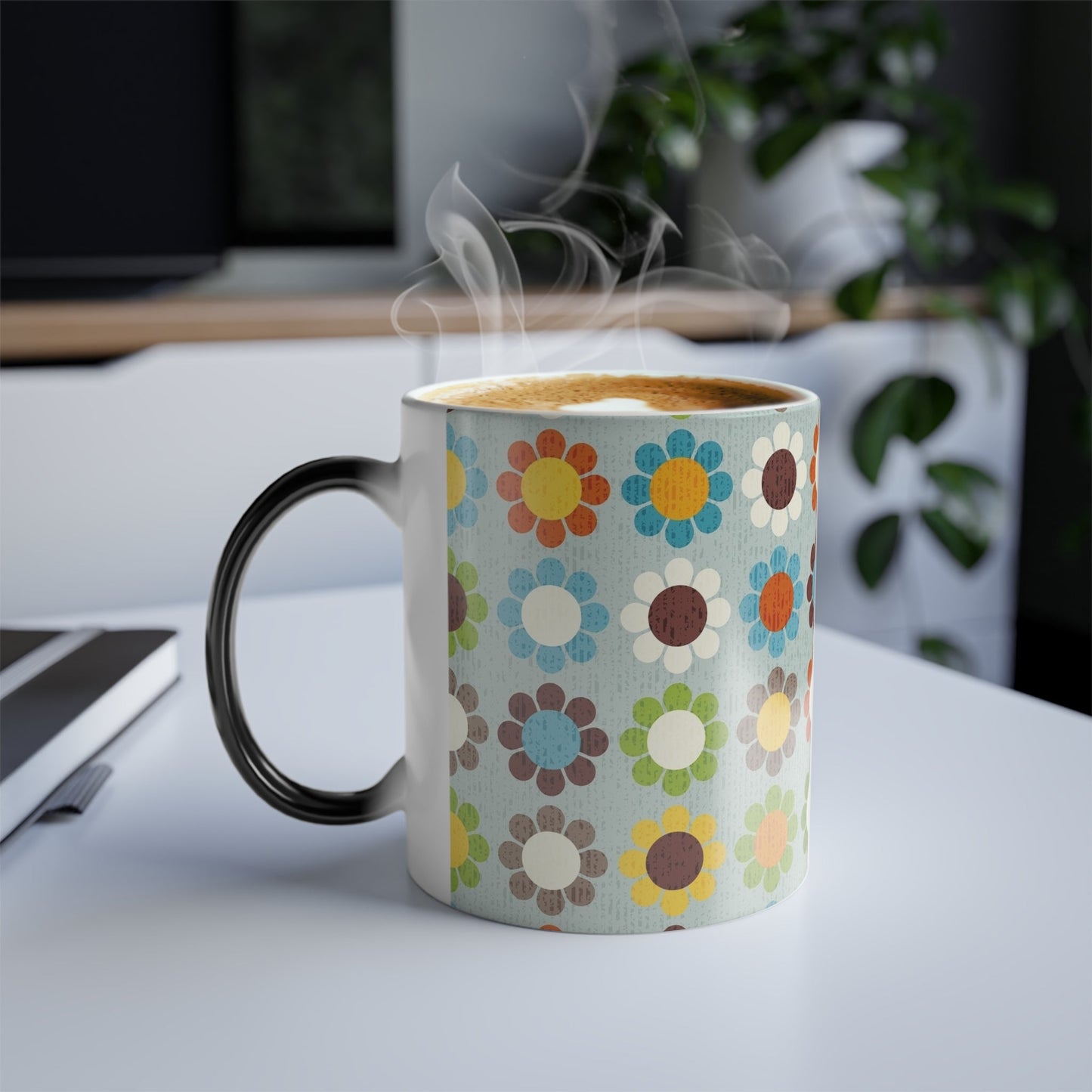Color Morphing Floral Mug - 11oz - Kia Day Design