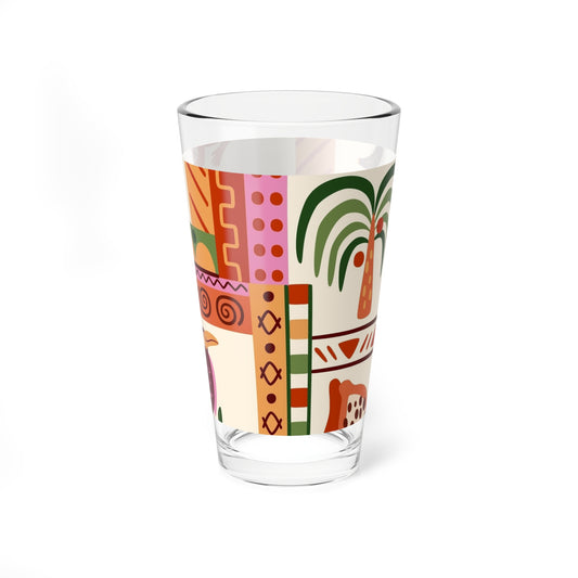 Vibrant Tropical Mixing Glass - Kia Day Design