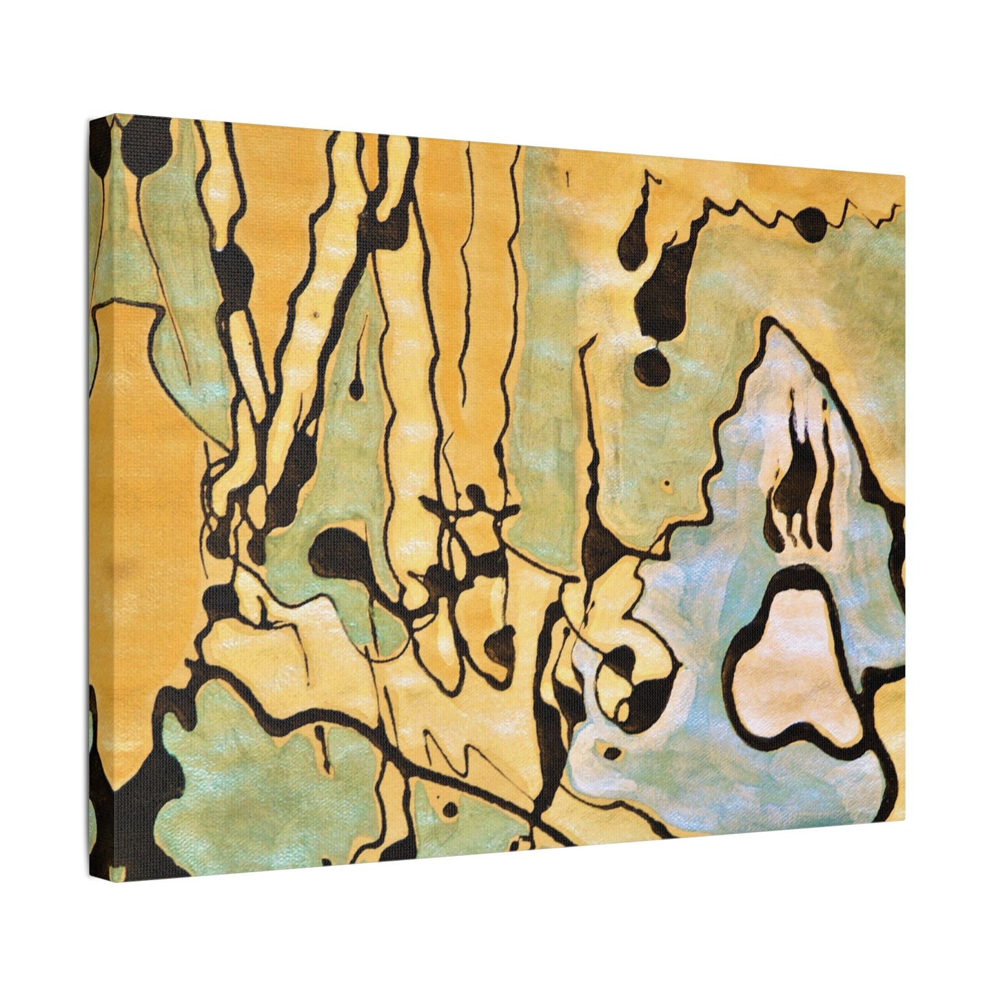 Screaming Ghost Satin Canvas Stretched