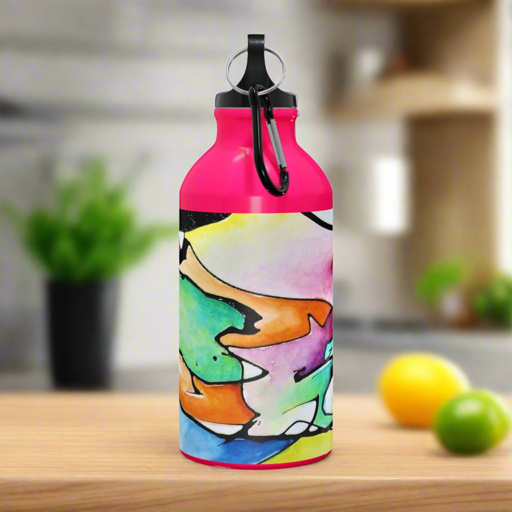 Shredded Paper Oregon Sport Bottle Neon Pink 13.5oz