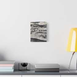 Springs at top of Jupiter Terrace Yellowstone Satin Canvas Stretched 8″ x 10″ (Vertical) 1.5"