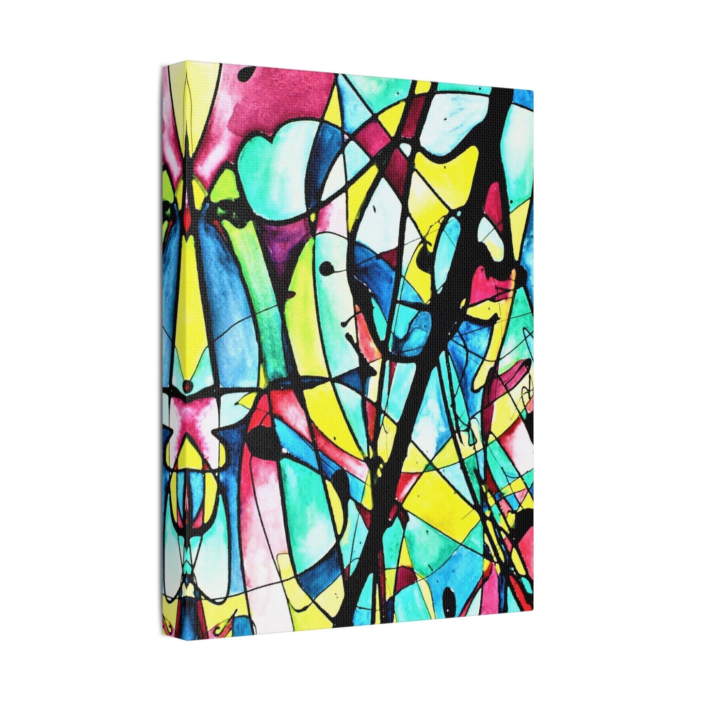 Alien Lady Satin Canvas Stretched