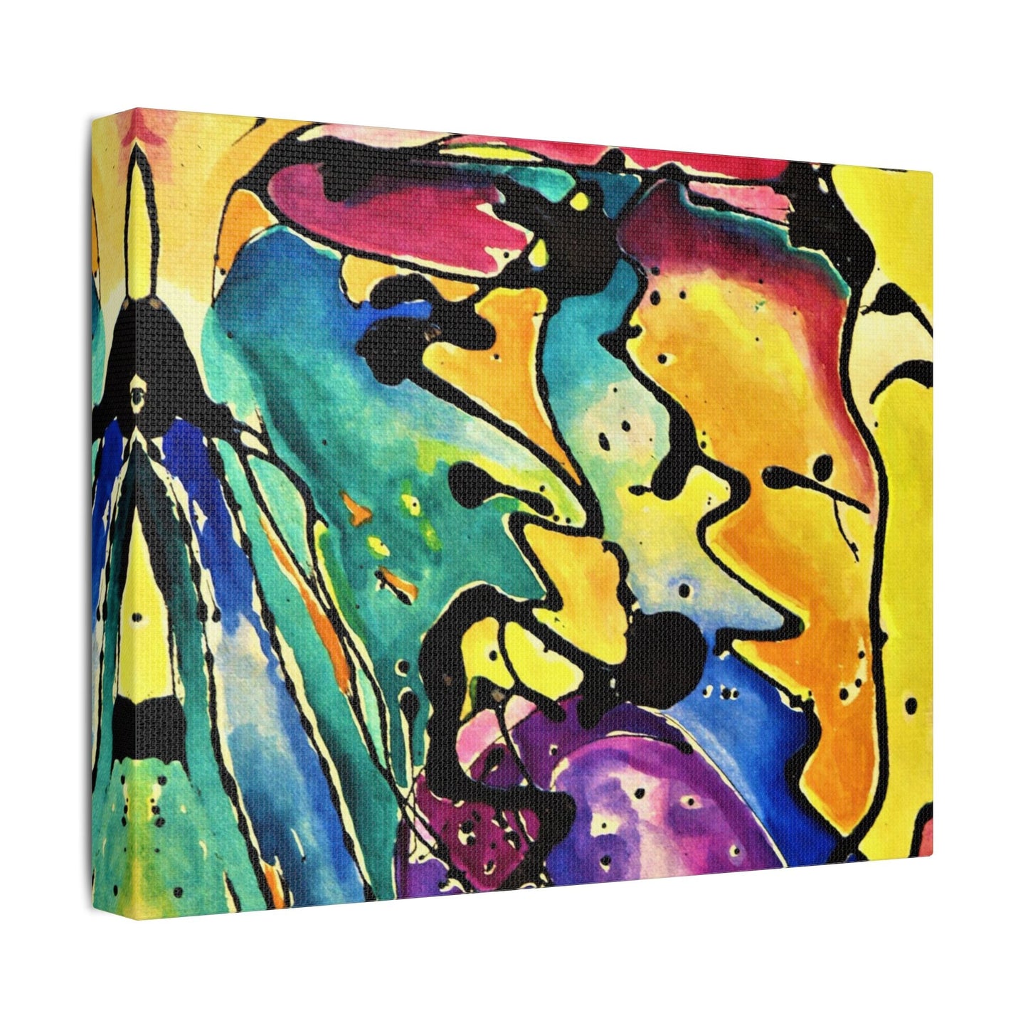 Sing Satin Canvas Stretched