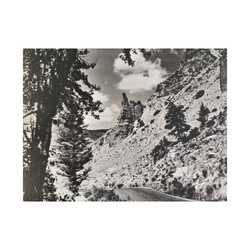 Eagles Nest Rock Yellowstone Satin Canvas Stretched