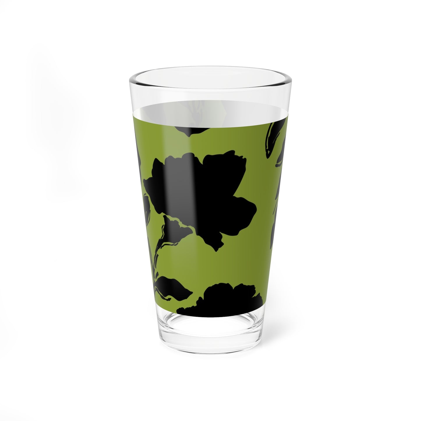 Green Floral Mixing Glass - Kia Day Design