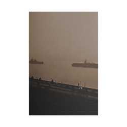 Navy Day New York October 27th 1945 War Ships Satin Canvas Stretched