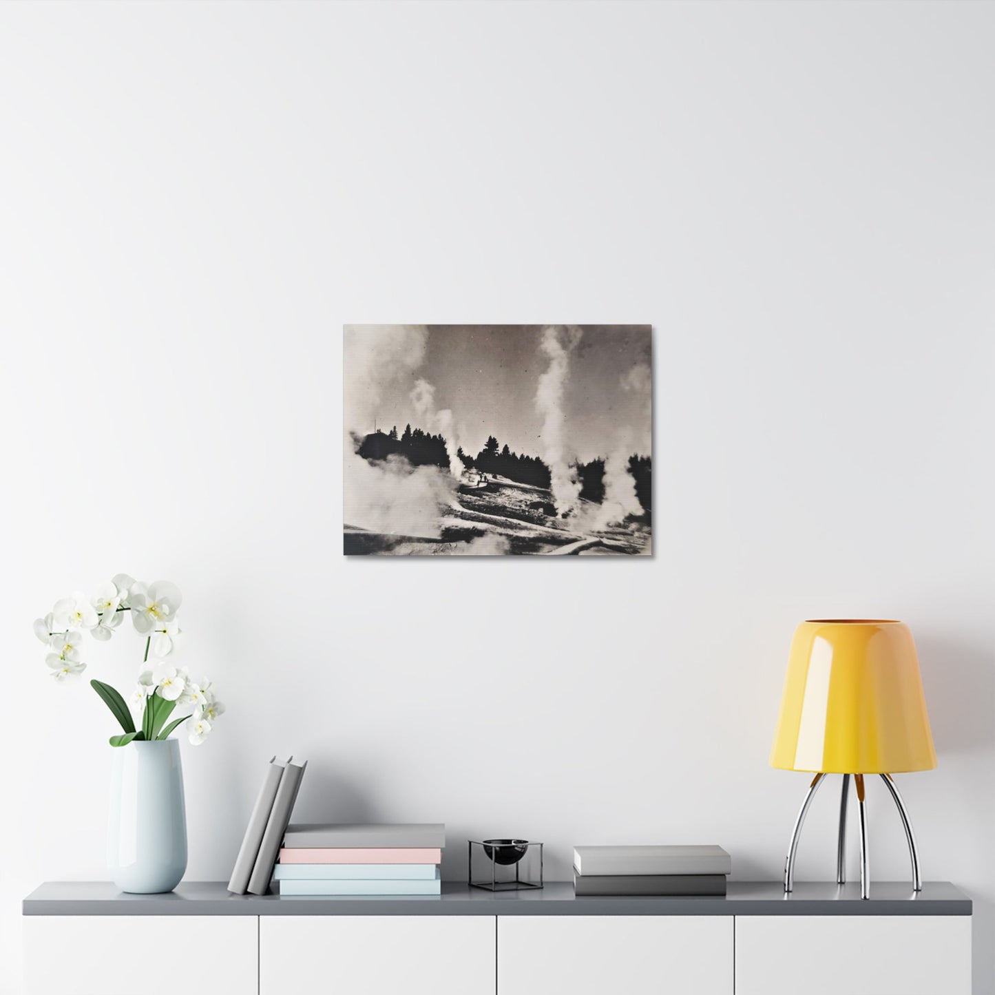 Norris Geyser Yellowstone Stretched Canvas 1.5" 24″ x 18″