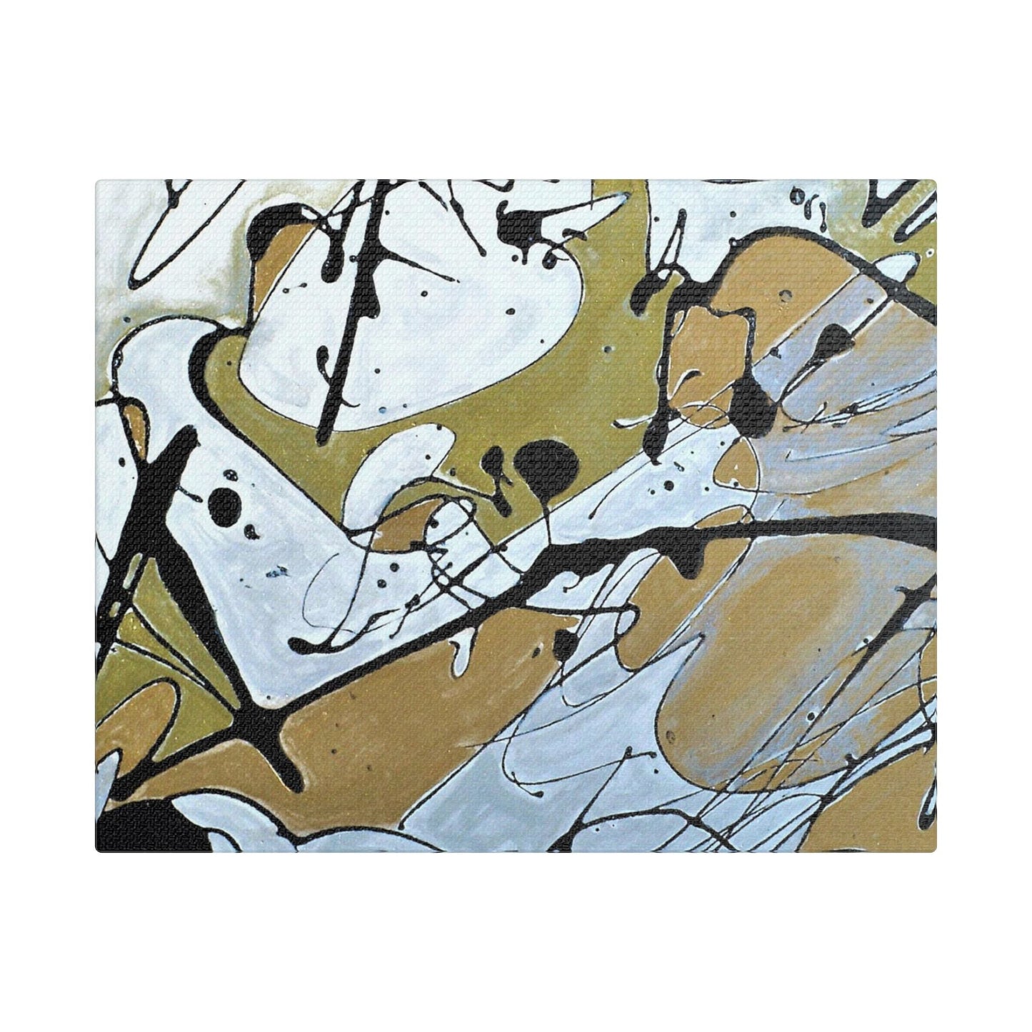 Mardi Gras Satin Canvas Stretched 10″ x 8″ (Horizontal) 1.5"