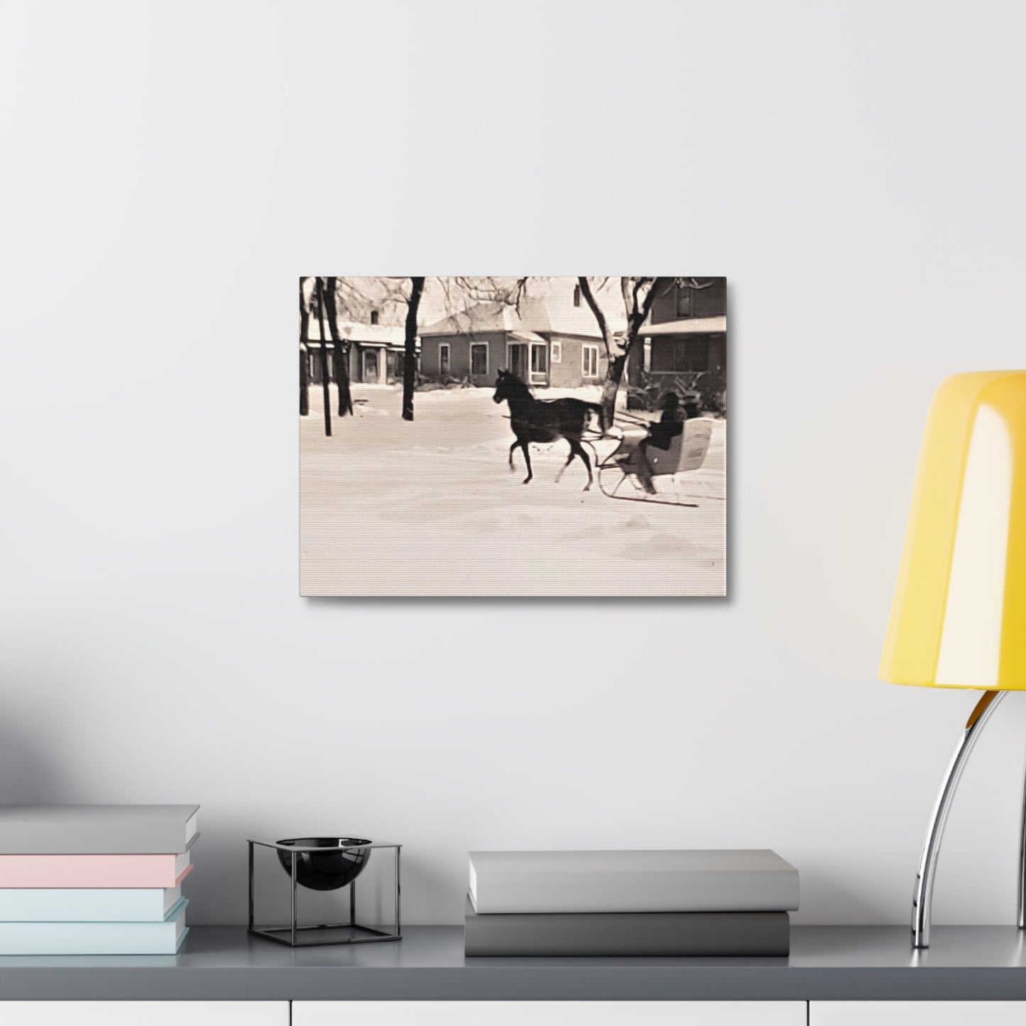 Carriage Ride Stretched Canvas 1.5" 16″ x 12″