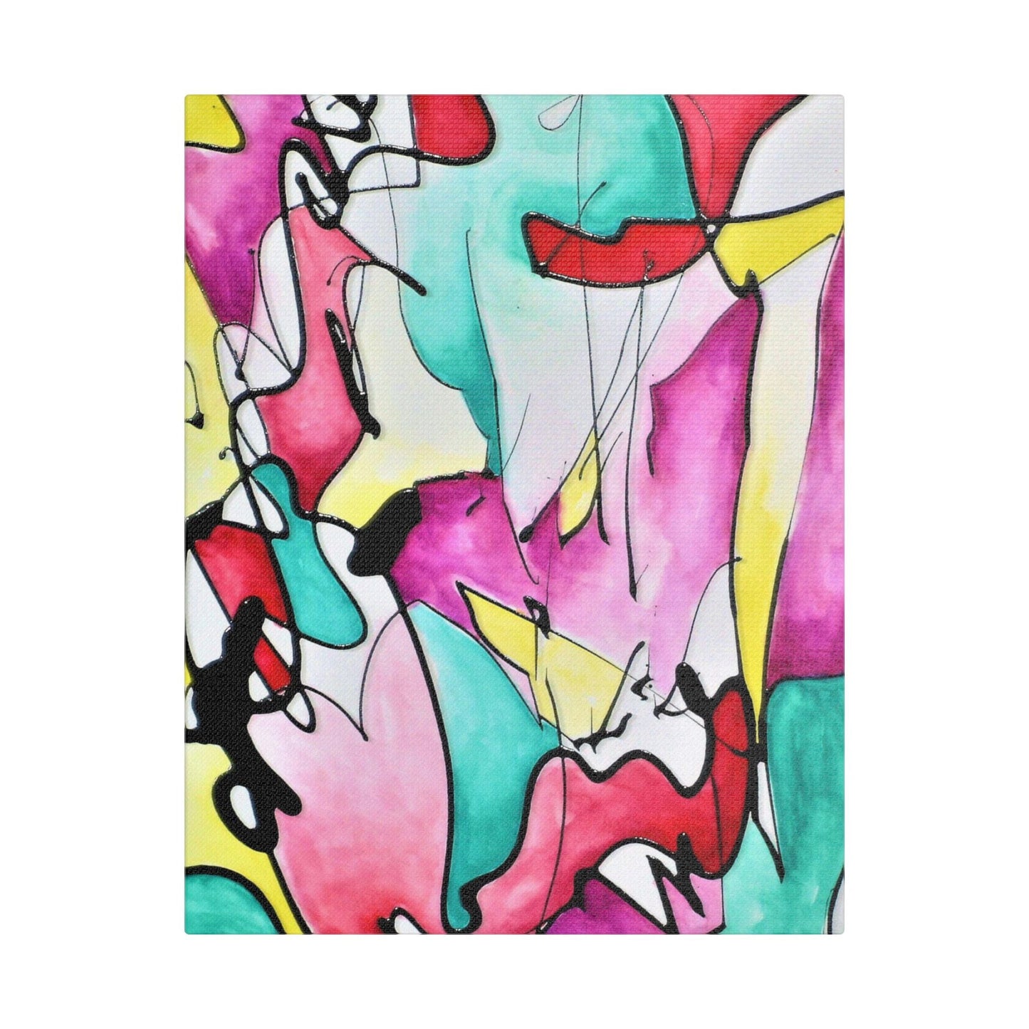 Glass Satin Canvas Stretched 11″ x 14″ (Vertical) 1.5"