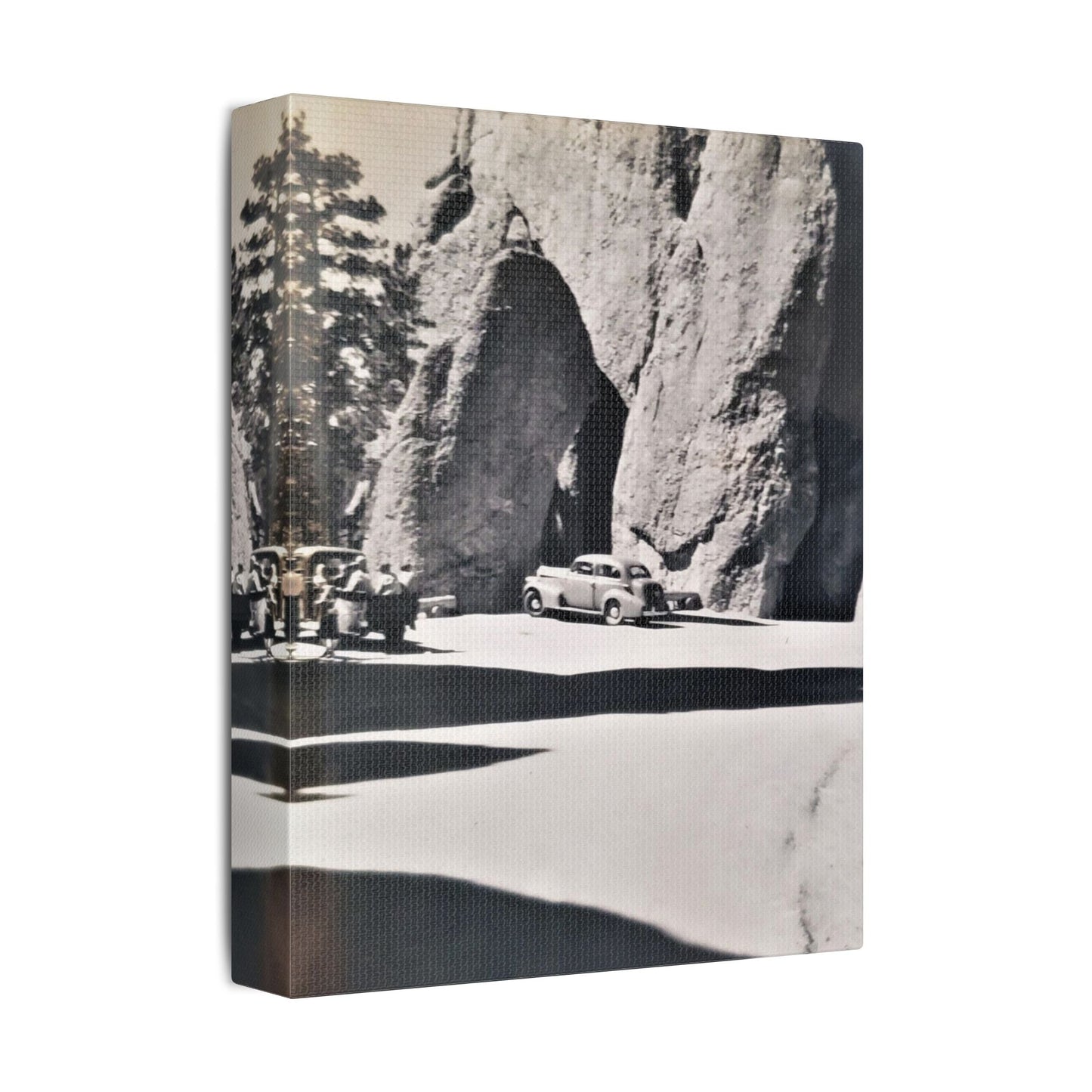 At the Needles Satin Canvas Stretched