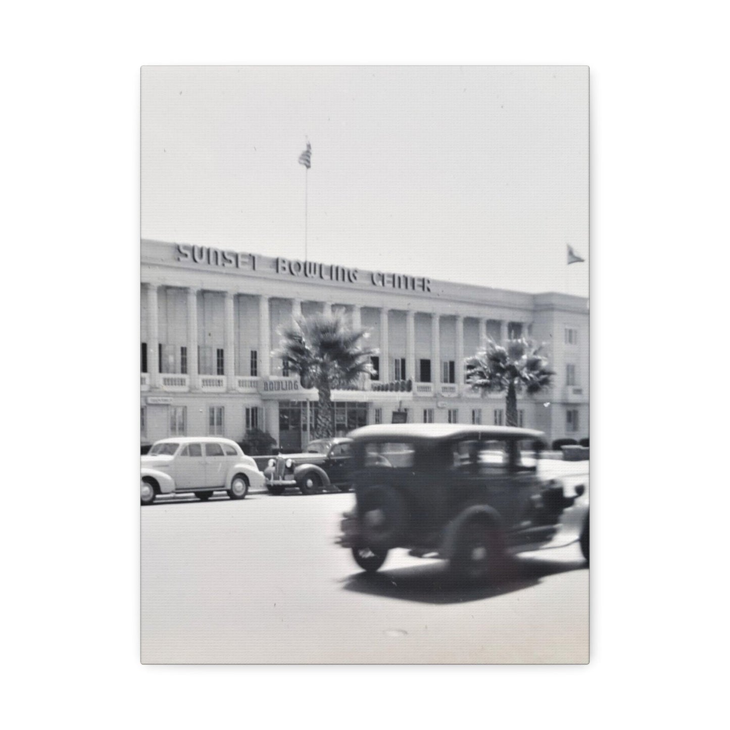 Sunset Bowling Center Largest in U.S 1939 Stretched Canvas