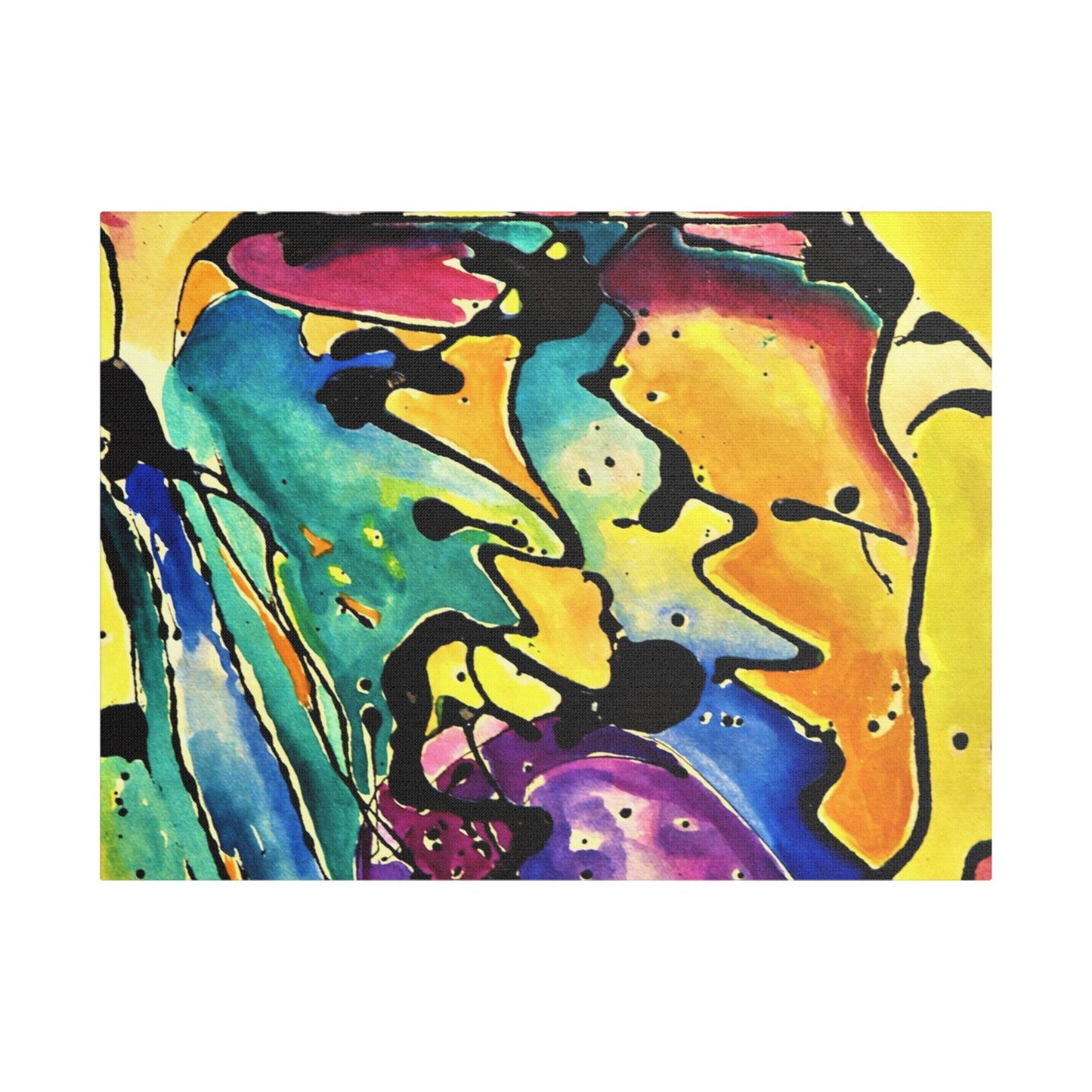 Sing Satin Canvas Stretched 24″ x 18″ (Horizontal) 1.5"