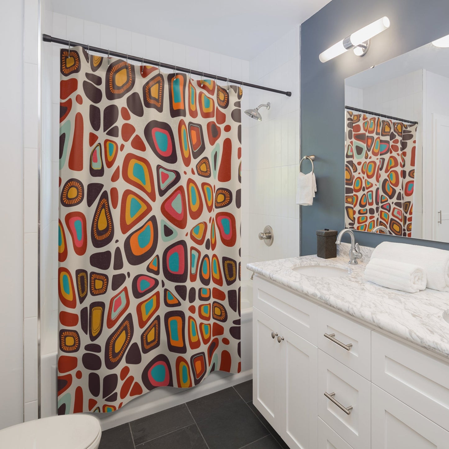 Boho Colorful Shower Curtain - - Home Decor