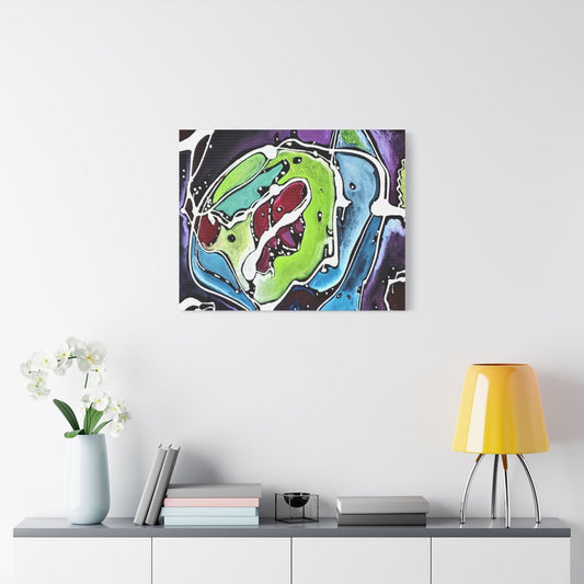 Alien Satin Canvas Stretched