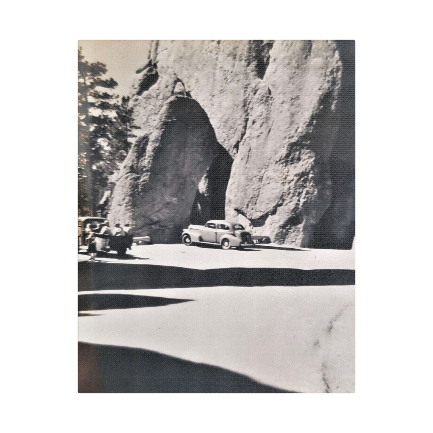 At the Needles Satin Canvas Stretched