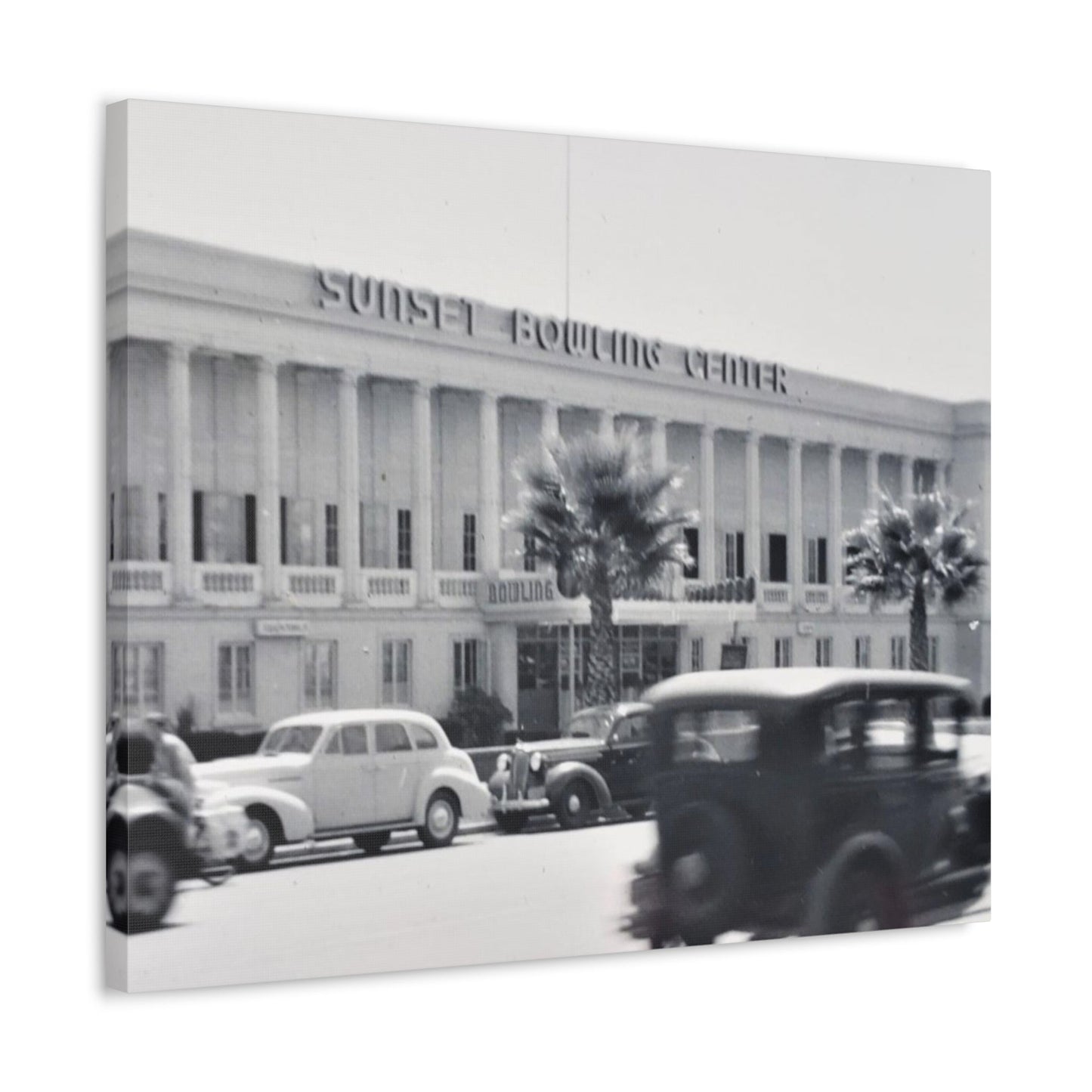 Sunset Bowling Center Largest in U.S 1939 Stretched Canvas