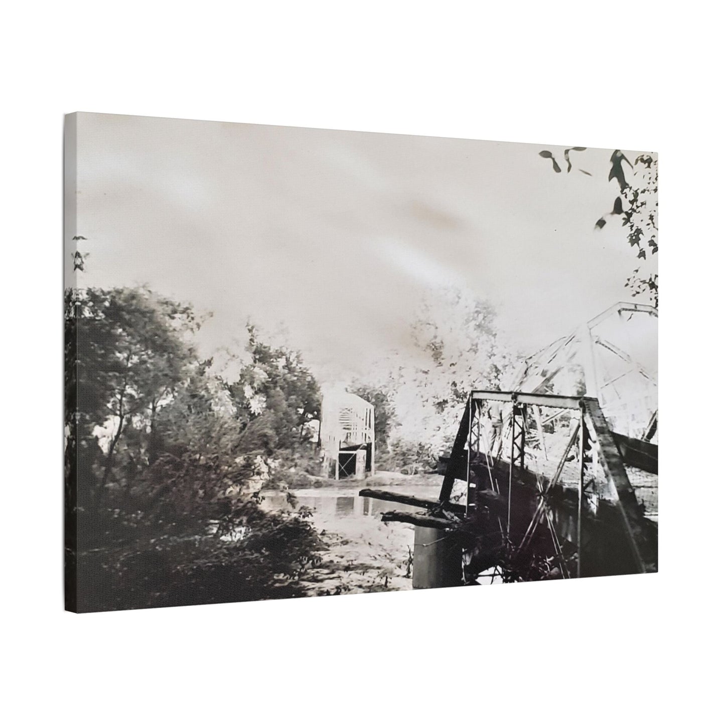 Bridge Satin Canvas Stretched