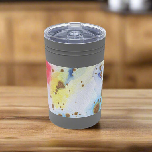 Purple Swirl Vacuum Tumbler and Insulator 11oz Grey 11oz