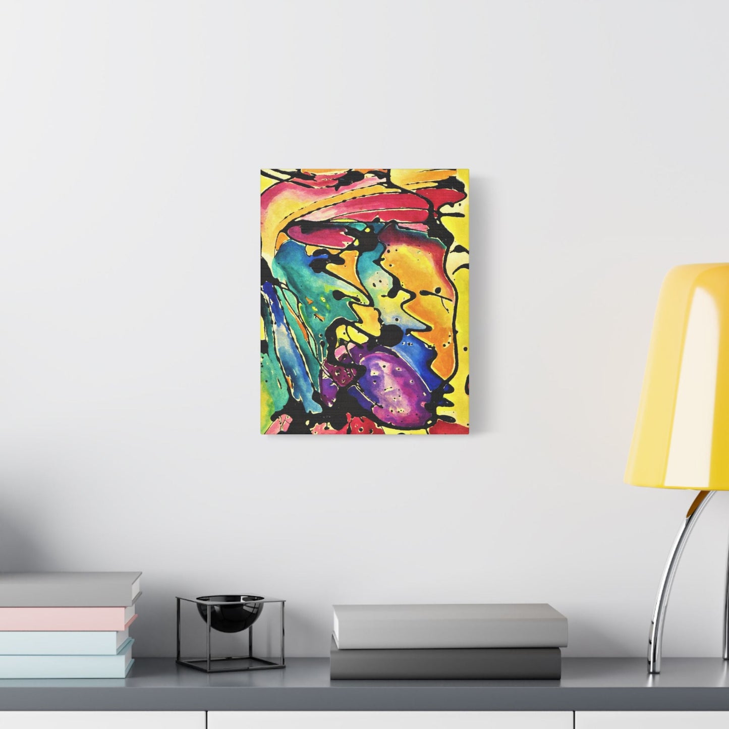 Sing Satin Canvas Stretched