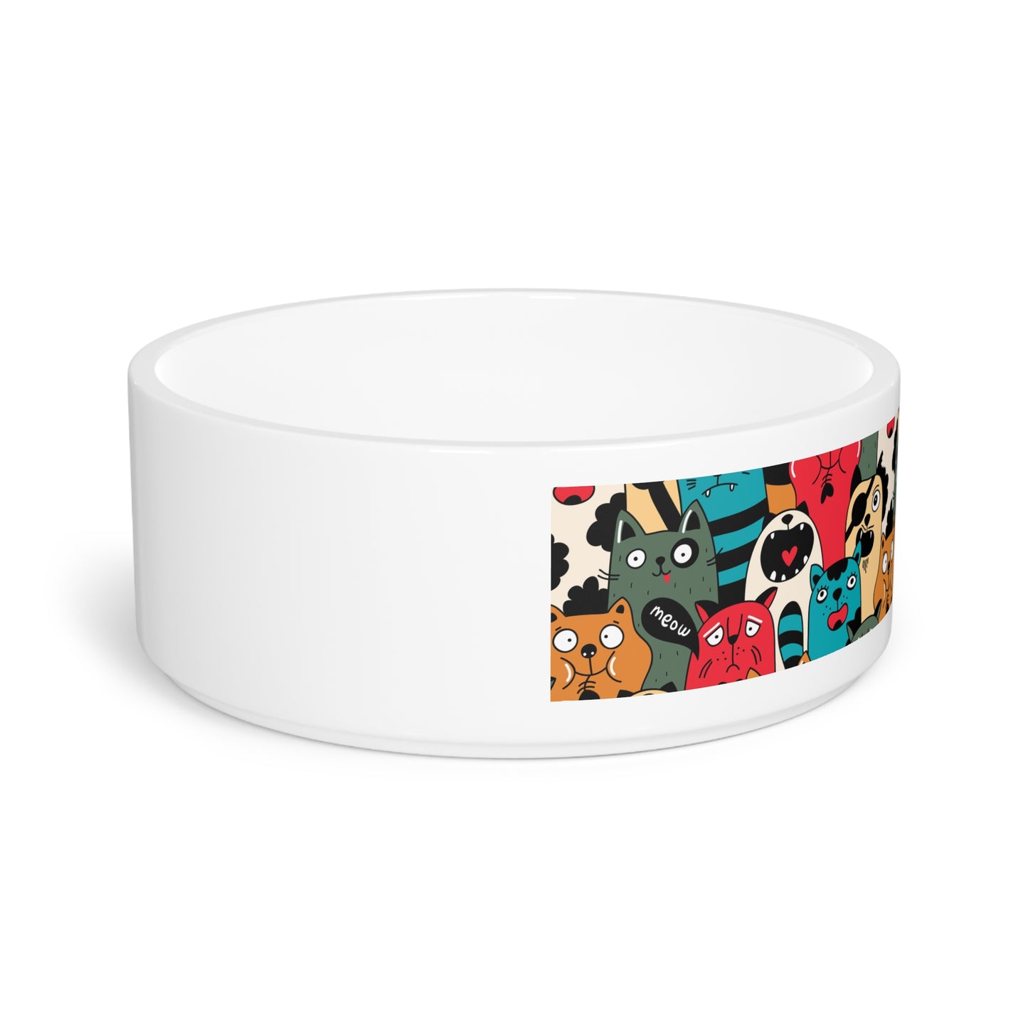 Colorful Pet Bowl for Cats and Dogs - Kia Day Design