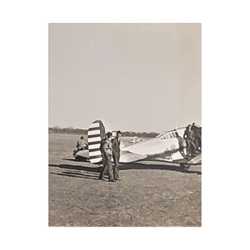 Army Pursuit Plane Ames Airport 1939 Satin Canvas Stretched