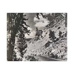 Eagles Nest Rock Yellowstone Satin Canvas Stretched