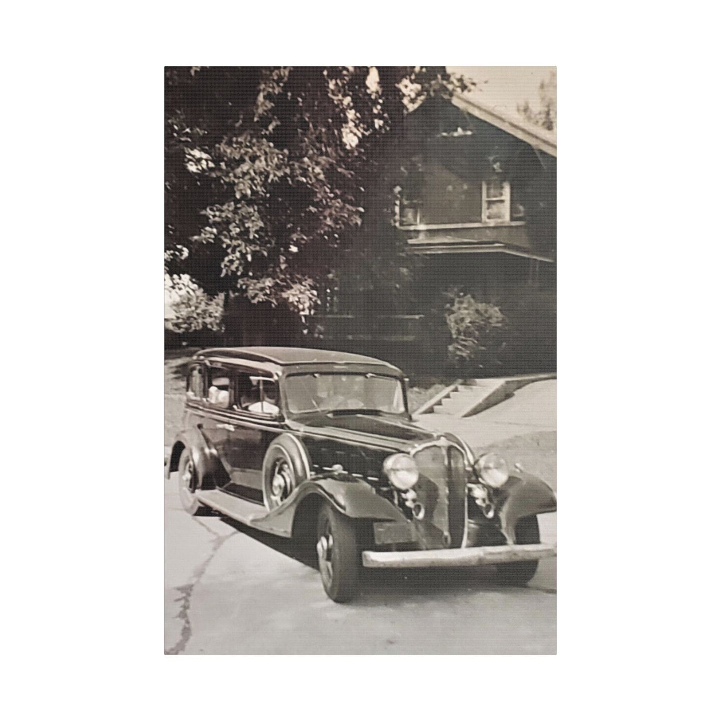 Classic Car Satin Canvas Stretched 24″ x 36″ (Vertical) 1.5"