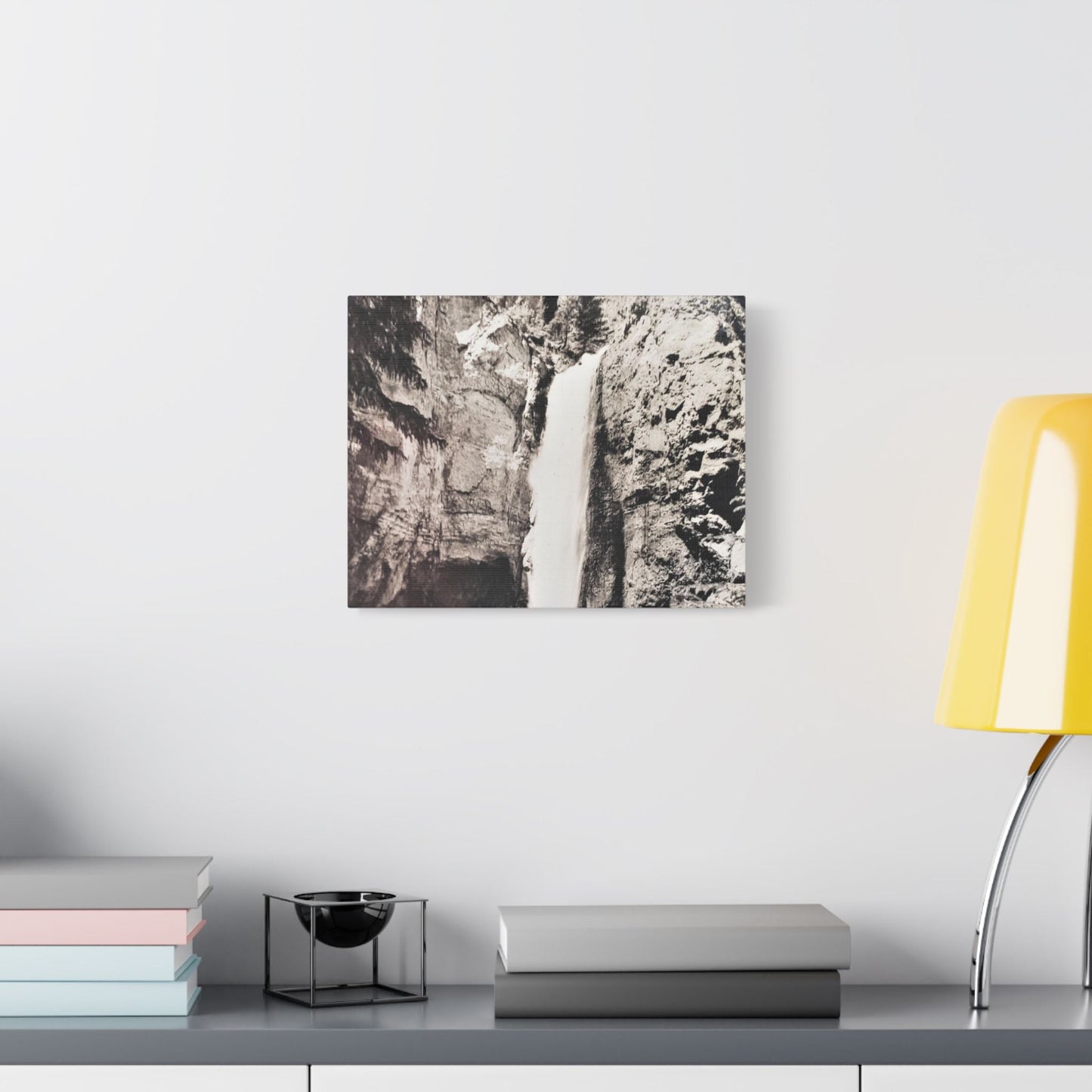 Tower Falls Yellowstone Satin Canvas Stretched 14″ x 11″ (Horizontal) 1.5"