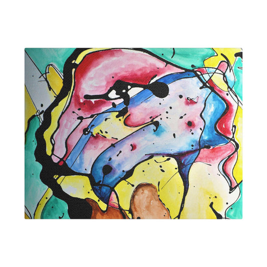 3rd Eye Sundae Satin Canvas Stretched - Kia Day Design