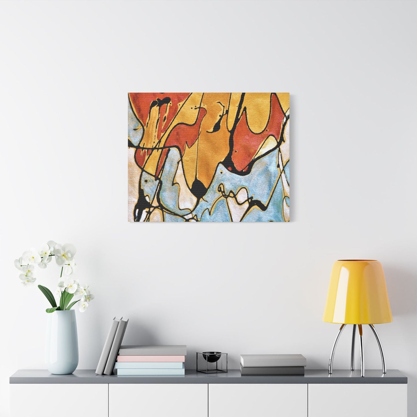 Fox Satin Canvas Stretched