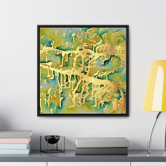 Acid Rain Gallery Canvas Wraps, Square Frame Printify