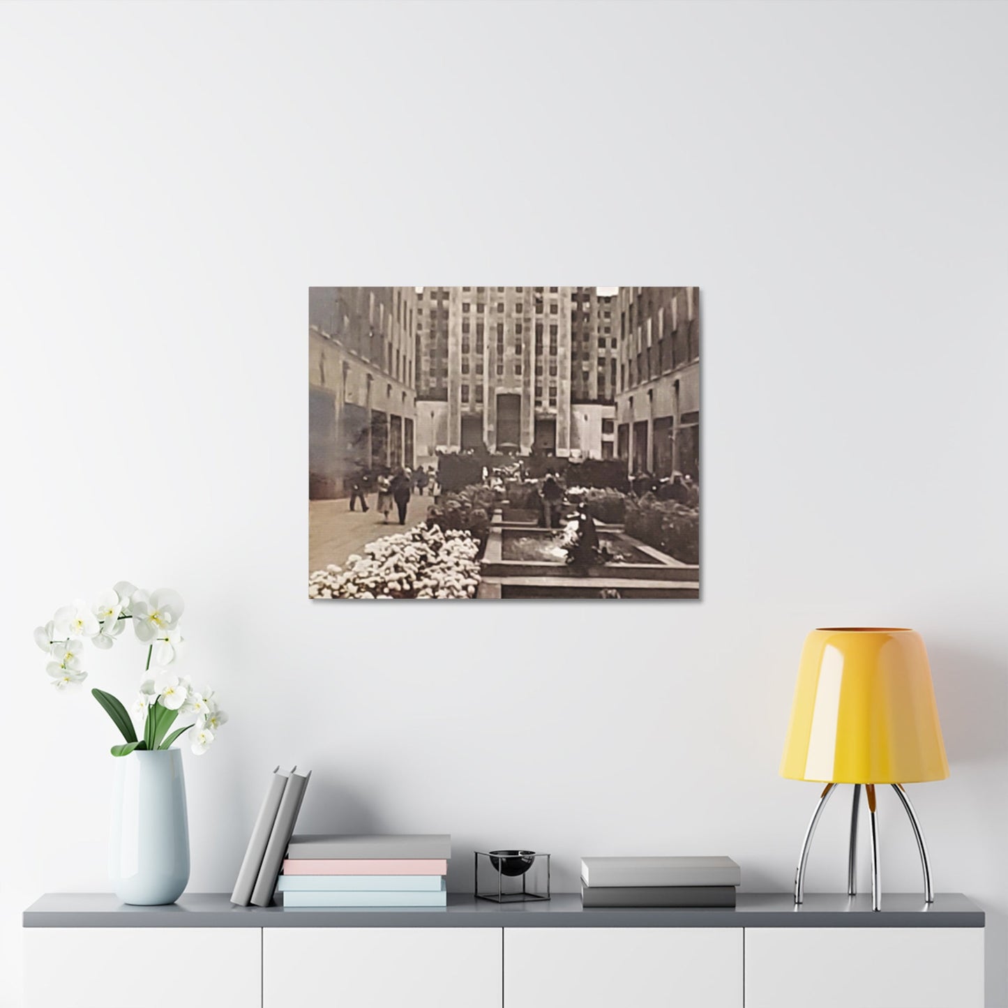 Rockefeller Plaza Stretched Canvas 1.5" 30″ x 24″