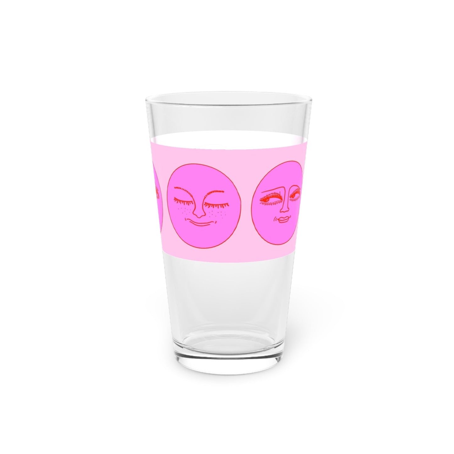Sun Faces Pint Glass - 16oz - Kia Day Design