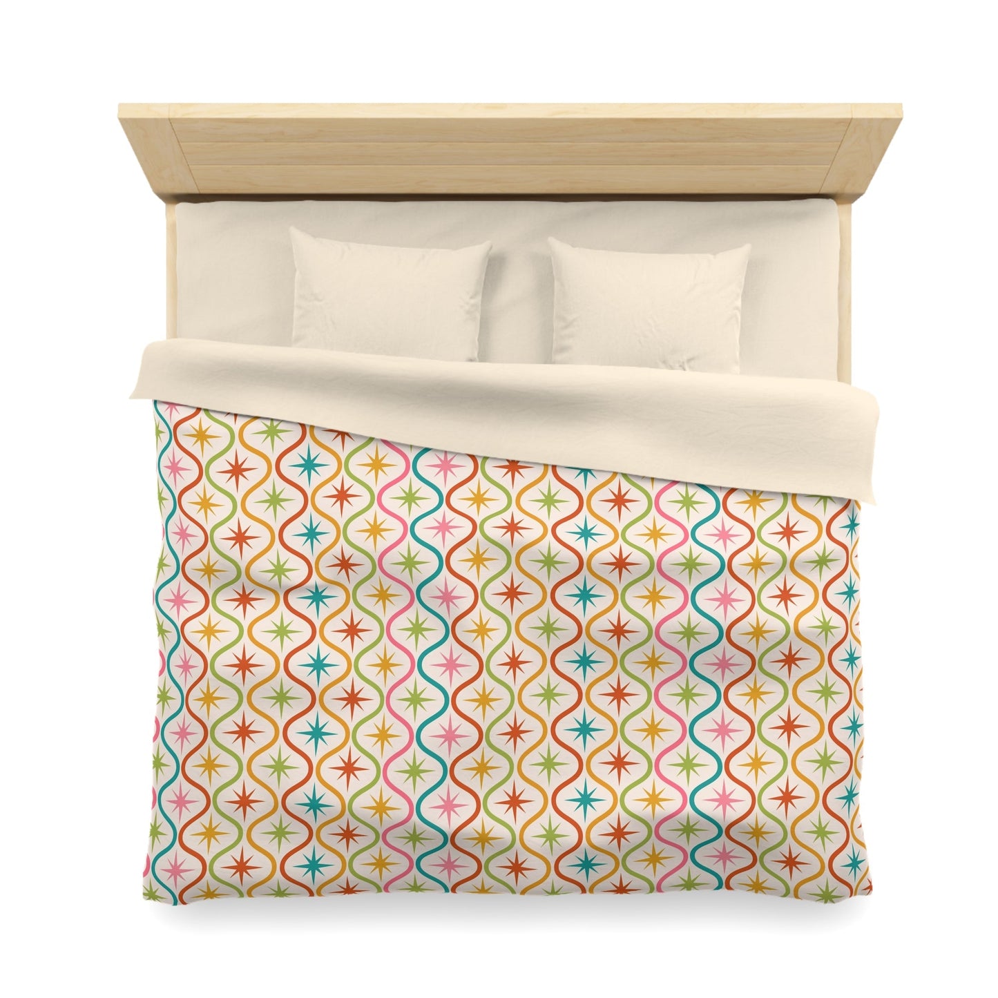 Colorful Patterned Microfiber Duvet Cover - Kia Day Design