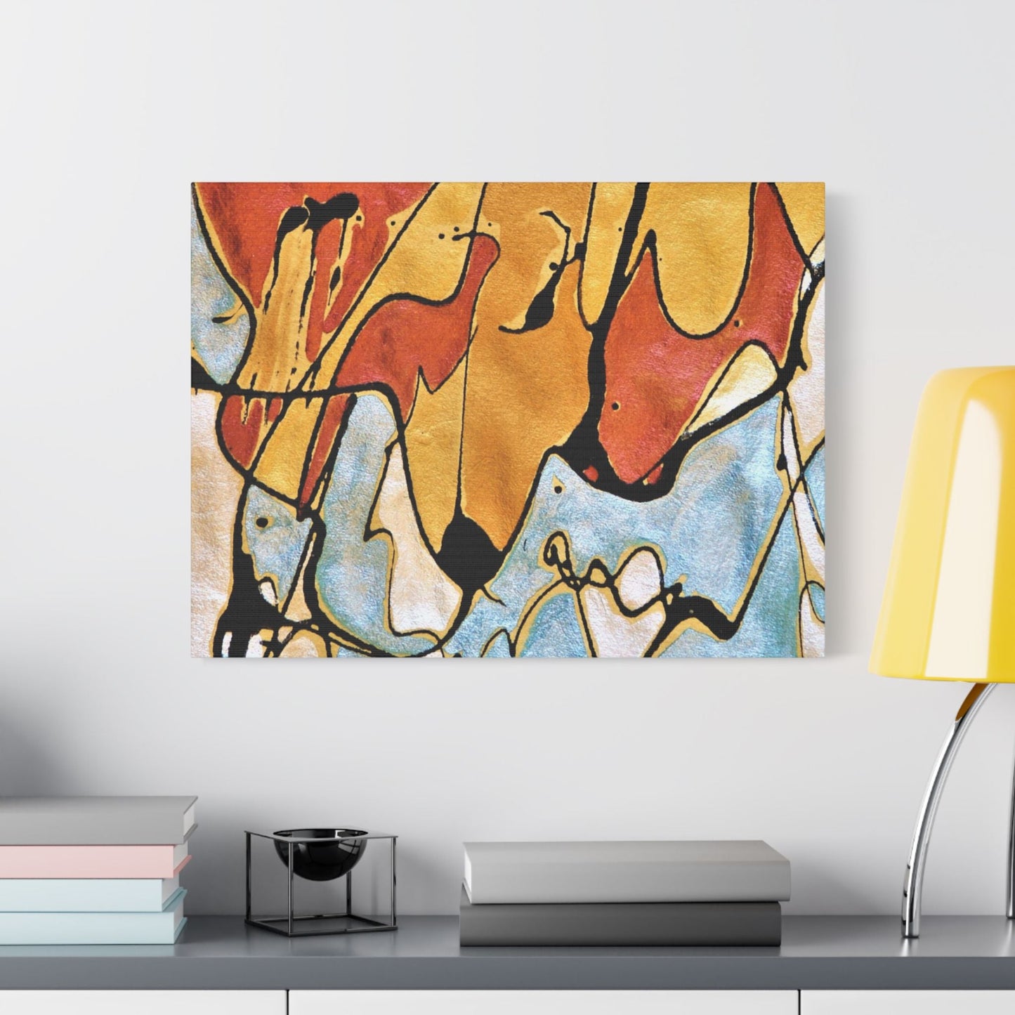 Fox Satin Canvas Stretched