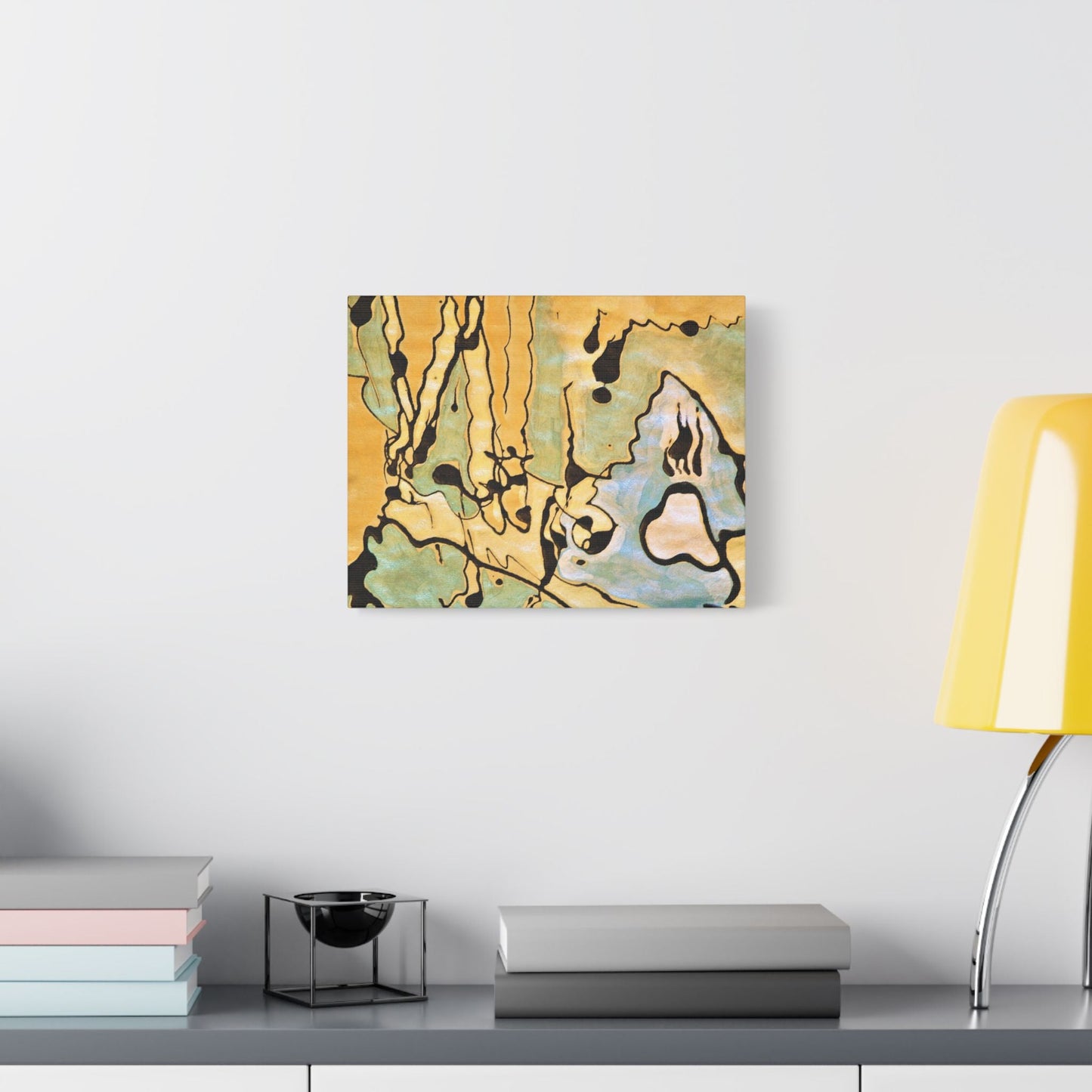 Screaming Ghost Satin Canvas Stretched
