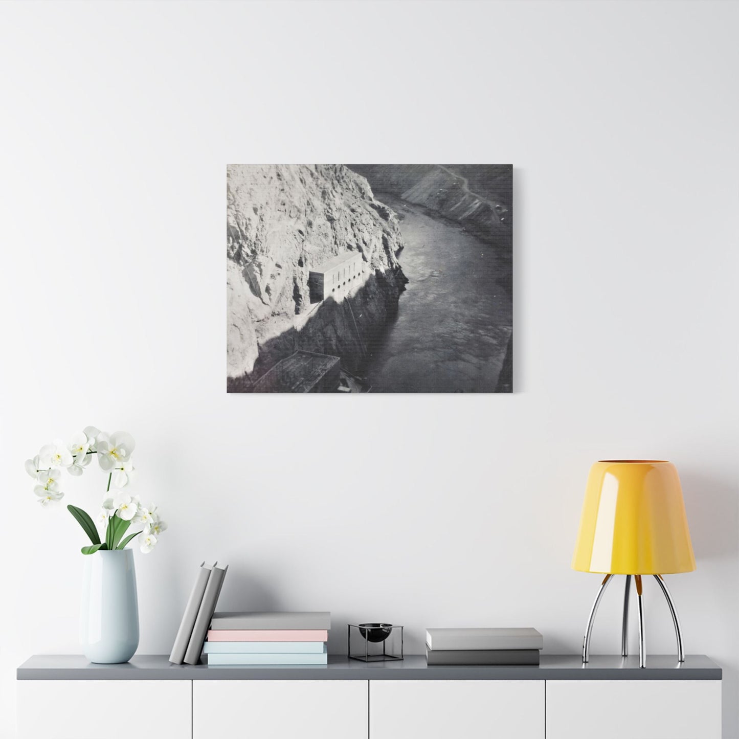 Boulder Dam Satin Canvas Stretched